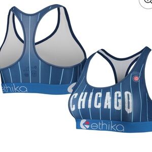 Ethika for Fanatics Women's Navy Chicago Sports Bra Size Medium